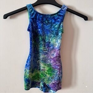 Body Wrappers Multicolor Tie-Dye Romper